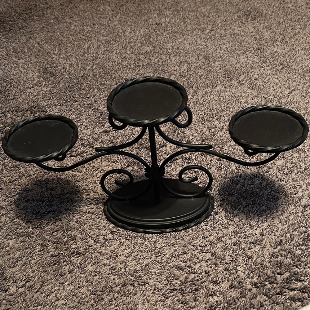 Rare HTF Longaberger Wrought Iron Candle Holder.